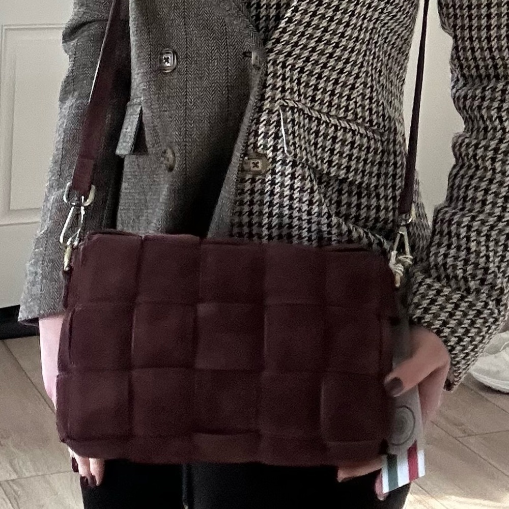 VIOLA CASTELLANI cassette Suede crossbody bag